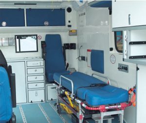 Ambulance Inside with Intercom